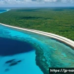 Home 15 나우루 경제 발전 가능성 - **Prompt:** "A vibrant, panoramic aerial view of Nauru during its phosphate boom in the 1970s. The i...